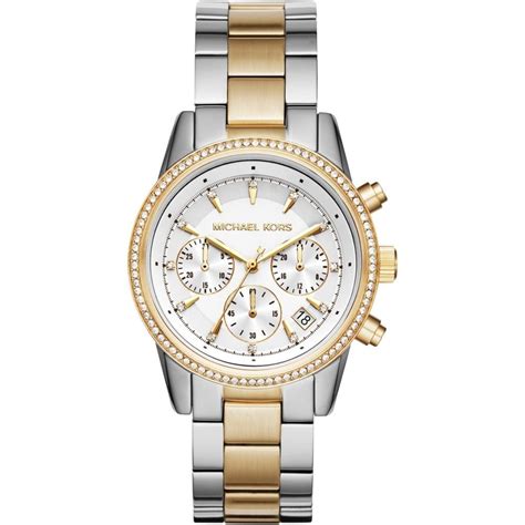 michael kors two tone smartwatch|michael kors runway chronograph watch.